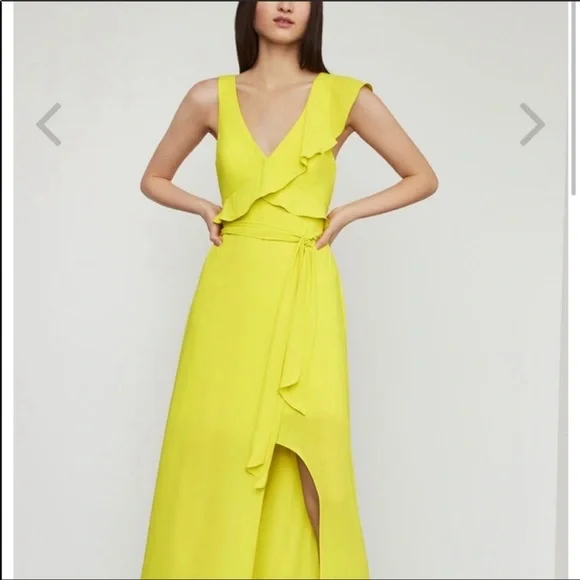 BCBGMaxAzria Dresses Bcbg Maxi Yellow Dress Poshmark